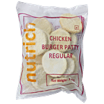 Nutrich Chicken Burger Patty Regular - Ready To Eat 1 kg