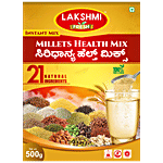 Lakshmi Fresh Millets Health Instant Mix - 21 Natural Ingredients, Rich In Vitamins, Fibre, Boosts Immunity 500 g Box