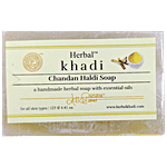 Khadi Herbal Chandan Haldi Soap - Rich Antibacterial & Antifungal Properties 125 g