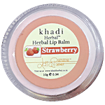 Khadi Herbal Strawberry Lip Balm - Provides Hydration & Moisture 10 ml