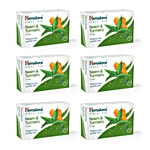Himalaya Neem & Turmeric Bathing Soap, Cleanses & Purifies Skin 125 g (Pack of 6)