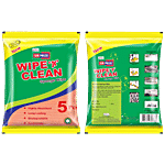 Sirprize Wipe N Clean Sponge Wipe - Highly Absorbent, Durable & Comfortable Grip 1 pc (Set of 5)