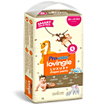 Pro-Ease Lovingle Premium Luxury Diaper Pants - Cottony Dry Top Sheet, Small 30 pcs Pouch (4 pcs Free)