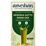 Anveshan Moringa Sattu Drink Mix - Jaljeera Flavour, High Protein, No Preservatives 300 g 