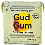 Gud Gum Natural & Plastic Free Lemon Chewing Gum 21 g