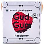 Gud Gum Natural & Plastic Free Raspberry Chewing Gum 21 g