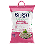 Sri Sri Tattva Daily Choice Basmati Rice - Long Grain, Intense Flavour, Rich Aroma 5 kg
