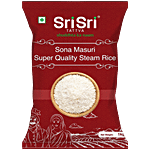 Sri Sri Tattva Sona Masuri Super Quality Steam Rice - Light Weight, Easy To Digest 1 kg