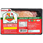Super Cool Frozen Boneless Chicken Leg 450 g Tray Pack