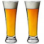 Sanjeev Kapoor Beer Glasses - Transparent 350 ml (Set of 2)