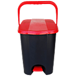 Princeware Garbage Bucket/Dustbin - Square, 100% Virgin Plastic, Strong & Durable, Big, Red 12 L (1 pc)