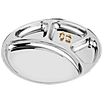 Hazel Stainless Steel Deluxe Bhojan Patra S12 - With 4 Compartment, Durable 1 pc