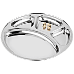 Hazel Stainless Steel Deluxe Bhojan Patra S13 - With 4 Compartment, Durable 1 pc