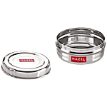 Hazel Stainless Steel SR Puri Dabba Snacks Container S6 - Food Grade, Durable 250 ml