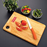 Hazel Wooden Rectangle Shape Vegetable Chopping Board - 18 X 25 cm 1 pc 