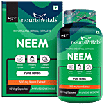 Nourishvitals Neem 500 mg Capsules Neem Extract - Blood Purifier & For Healthy Skin 60 pcs