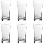 Roxx Royce HB Tumbler - Premium Quality Glass, Round, Transparent 300 ml (Set of 6)