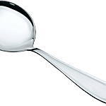 Tiara Premium Quality Goldline Round Serving Spoon Stainless Steel 1 pc 