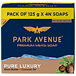 Park Avenue Premium Men's Soap - Pure Luxury, Shea Butter & Coconut Oil 125 g (Pack of 4)
