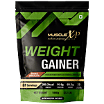 MuscleXP Weight Gainer Protein Powder With Vitamins, Minerals, Digestive Enzymes - Double Chocolate 1 kg 