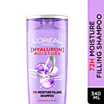 L'Oreal Paris Hyaluron Moisture 72H Moisture Filling Shampoo | With Hyaluronic Acid | For Dry & Dehydrated Hair | Adds Shine & Bounce 340 ml