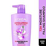 L'Oreal Paris Hyaluron Moisture 72H Moisture Filling Shampoo | With Hyaluronic Acid | For Dry & Dehydrated Hair | Adds Shine & Bounce 650 ml