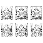 RCR Oasis Whisky Glass - Round, Sturdy, Long Lasting, Trendy 320 ml (Set of 6)