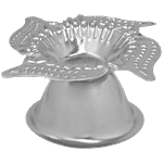 Shubhkart Nitya Steel Swastik Diya No-12 - Pooja Essential, Durable 1 pc