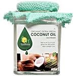 Farm2Mamma Organic Extra Virgin Coconut Oil - Cold Pressed, Rich In Vitamin A, E, For Beauty Care & Healthy Cooking 400 ml Jar