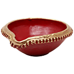 Creative Space Mitti/ Terracotta/ Earthen Diya/ Lamps Set - Big & Small, Used For Decoration, Eco-Friendly 11 pcs