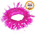 Desidiya Pixel Rice Light - 40 Ft, Pink, Energy Efficient, For Home Decor 1 pc