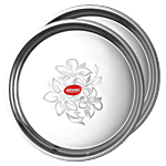 Jensons Stainless Steel Quarter Plates - Strong, Durable, Lightweight, Dishwasher Safe, 28 cm 2 pcs