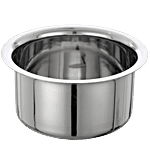 Jensons Stainless Steel Flat Bottom Tope - Strong, Durable, Induction Base, Silver 1.5 l