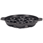 Navrang Die Cast Non-Stick Aluminium Appam Patra/Paniyarakkal/Paddu Maker - Scratch Resistant, 17 cm, 7 Pits 1 pc 