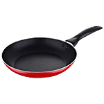 Wellberg Aluminium Fry Pan - Non Stick Coated, 24 cm, Backlite Handle, Essential 1 pc