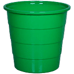 Jaycee Wet Waste Dustbin - Plastic, Strong & Durable, Leak Proof, Green 8 L