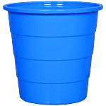 Jaycee Dry Waste Dustbin - Plastic, Strong & Durable, Leak Proof, Blue 8 L