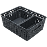 Jaycee Premium Tray - Plastic, Storage Organiser, For Multipurpose Use, Grey 3 pcs