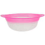 Jaycee Colander - Plastic, Strong & Durable, For Washing Fruits, Vegetables, Pink 1 pc