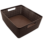 Jaycee Organizer - Premium, Plastic, Storage Box, For Multipurpose Use, Size 1, Dark Brown 1 pc