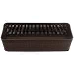 Jaycee Organizer - Premium, Plastic, Storage Box, For Multipurpose Use, Size 3, Dark Brown 1 pc