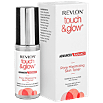 Revlon Touch & Glow - Advanced Radiance Pore Minimizing Skin Toner, With Cooling Menthol, Vitamin C 50 ml 