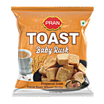PRAN Toast Baby Rusk - Premium, Crispy & Crunchy, Tea Time Snack 250 g