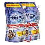 Stanfresh Liquid Hand Wash With Essential Oils - Antibacterial, Germ Protection, Lavender 750 ml (Pack of 2)