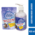 Stanfresh Liquid Hand Wash With Essential Oils - Antibacterial, Germ Protection, Lavender 2 pcs (Bottle 250ml + Refill 200ml)