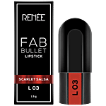 Renee Fab Bullet - L 03, Glides Smoothly, Non-feathering, Light Weight 1.5 g Scarlet Salsa