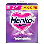 Henko Matic Top Load Detergent Powder 4 kg (Get 2 kg Free)
