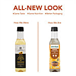 Anveshan Wood Cold Pressed Sunflower Cooking Oil - Heart-Healthy Good Fats 500 ml Bottle