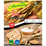 Akshaya Whole Wheat Chapati - Half Baked, Traditional Homestyle Recipe, Crispy & Crunchy 550 g (10 pcs)