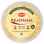 Hem Aradhana Pure Cow Ghee Cotton Wicks/Diya - Perfect For Daily Puja 100 pcs 